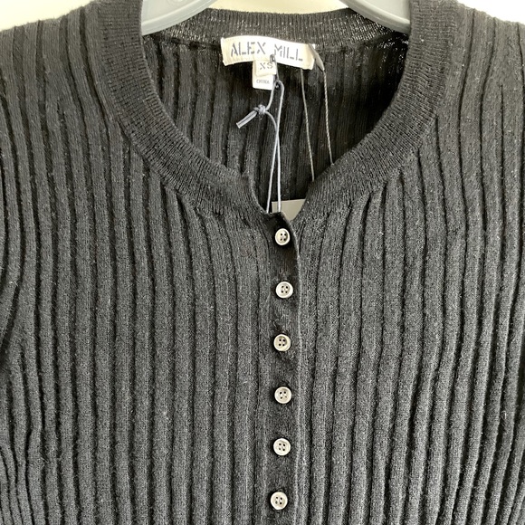 Alex Mill Black Ribbed Sweater - Picture 4 of 5